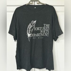 Women's Short Sleeve Graphic Tee THE TORTURED POETS DEPT. Size 5XL